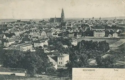 Regensburg Stadtpanorama gl1906 120.590