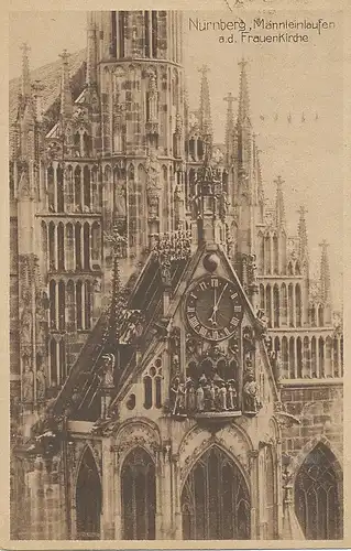 Nürnberg Frauenkirche Männleinlaufen gl1918 124.732