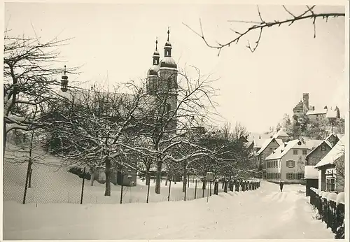 Nürnberg Straßenpartie im Schnee gl1966 121.012