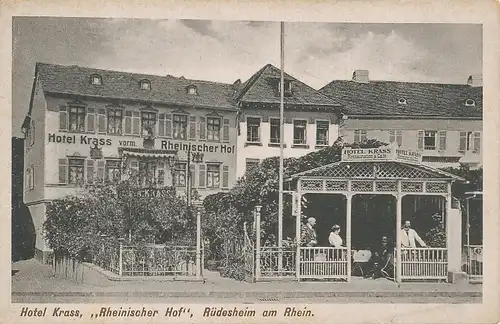 Rüdesheim a.R. Hotel Krass Rheinischer Hof ngl 130.297