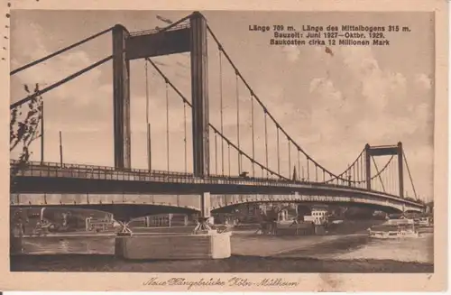 Köln-Mülheim Neue Hängebrücke gl1930 94.213