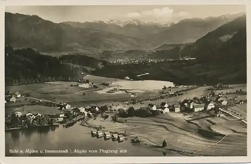 Bühl Alpsee Immenstadt vom Flugzeug aus gl1932 123.462