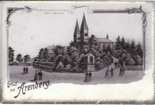 Gruß aus Arenberg Litho Kirche gl1903? B6102