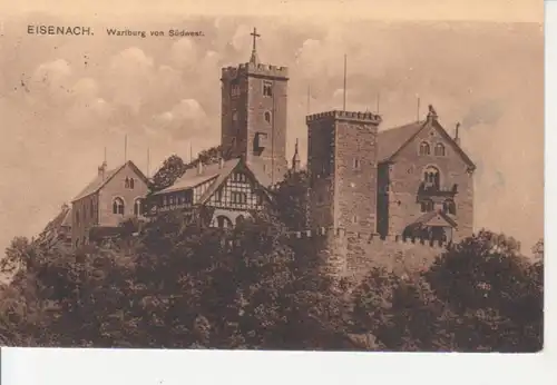 Eisenach Die Wartburg von Südwest gl1916 96.118