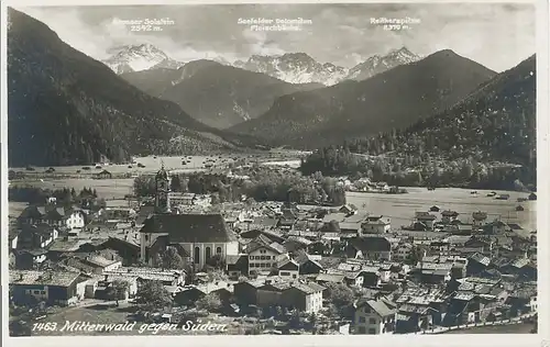 Mittenwald Panorama gegen Süden gl1932 126.017