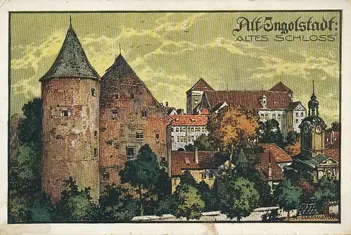 Ingolstadt Altes Schloss Künstlerkarte ngl 119.881
