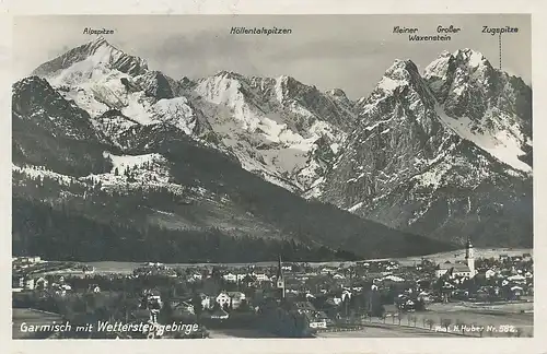 Garmisch mit Wettersteingebirge gl1929 120.019