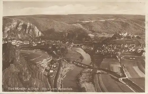 Bad Münster am Stein Blick vom Rotenfels ngl 130.860