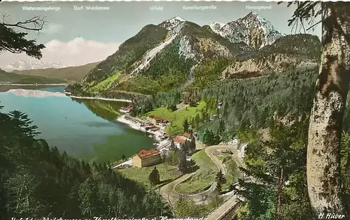 Urfeld am Walchensee m. Kesselbergstraße gl1971 120.058