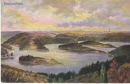 Urftalsperre (Eifel) Fünfseenblick gl1913 B7472