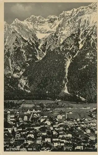 Mittenwald Panorama gl1942 126.080