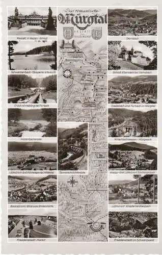 Murgtal Rastatt bis Freudenstatt Panorama ngl B8001