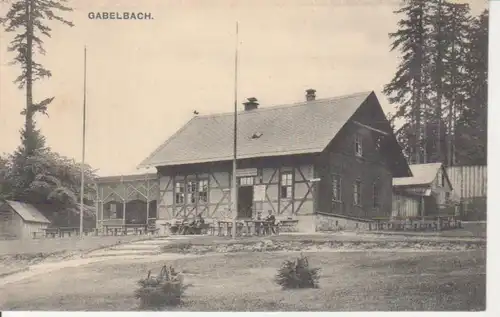 Gabelbach Partie vor Haus ngl 96.289