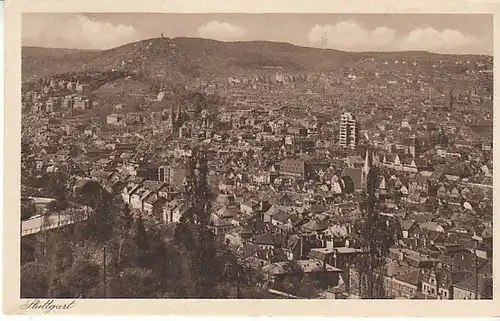 Stuttgart Blick über die Stadt gl1931? C1423