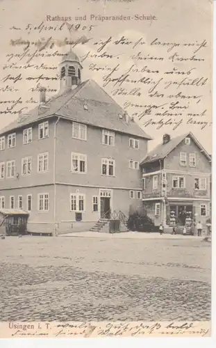 Usingen i.T. Rathaus Präparanden-Schule gl1905 95.466