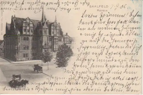 Saalfeld i.Th. Rathaus feldpgl1906 96.445