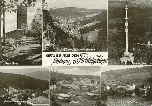 Fichtelgebirge Teilansichten gl1965 121.725