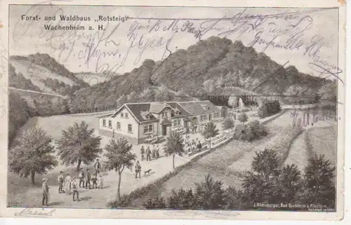 Wachenheim Forsthaus Rotsteig gl1909 93.628