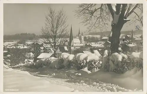 Miesbach im Schnee gl1939 120.352