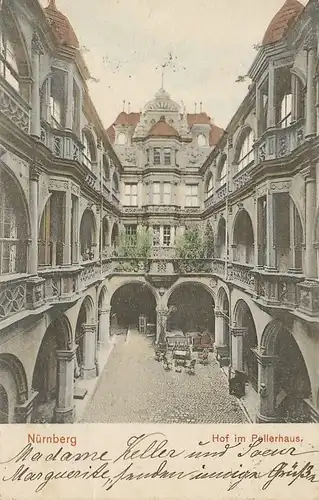 Nürnberg Hof im Pellerhaus gl1903 124.897