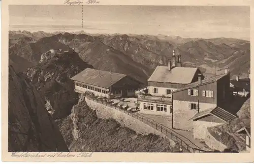 Wendelsteinhaus Blick >Zugspitze gl1927 B5842