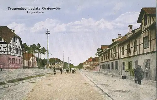 Grafenwöhr Lagerstraße Tr.üb.platz feldpgl1917 120.731