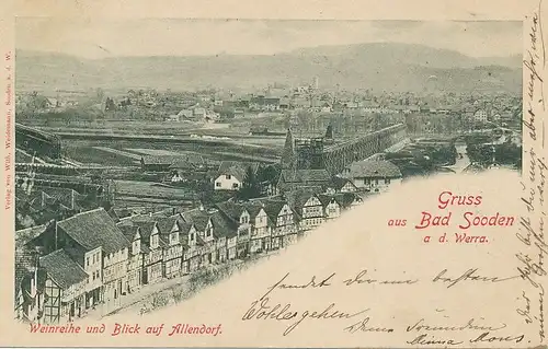 Bad Sooden Blick auf Allendorf Weinreihe gl1901 125.085