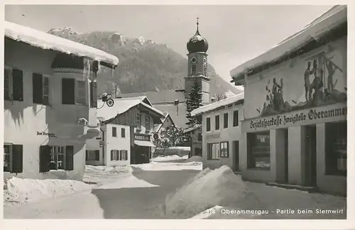 Oberammergau Partie beim Sternwirt ngl 125.691