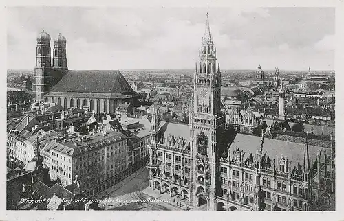 München Rathaus Frauenkirche Panorama ngl 123.881