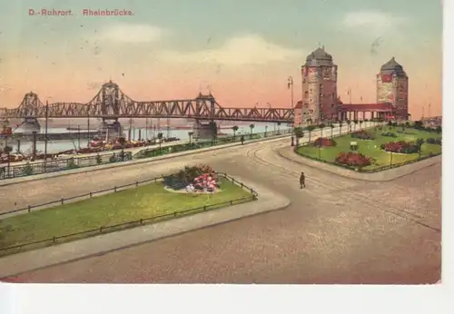 Duisburg-Ruhrort Rheinbrücke gl1916 98.657