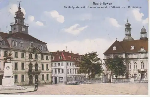 Saarbrücken Schlossplatz Rathaus Kreishs. gl1915 95.028