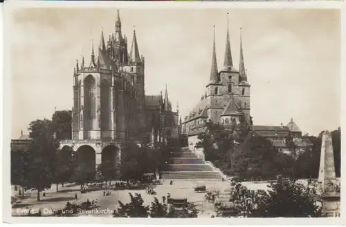 Erfurt Markttreiben Dom u.Severikirche ngl B6638