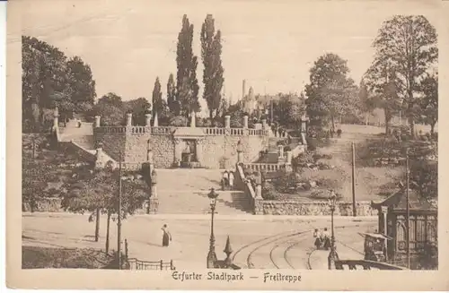 Erfurt Stadtpark Freitreppe feldpgl1914 B6675