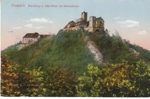 Eisenach Wartburg und Restaurant gl1917? B6792