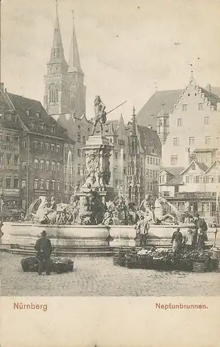 Nürnberg Neptunbrunnen ngl 124.437