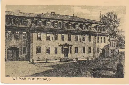 Weimar Goethehaus Künstlerkarte ngl B6770