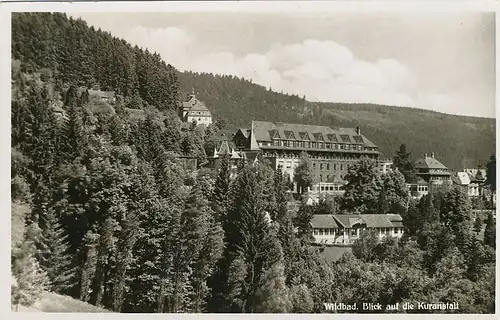 Bad Wildbad Blick auf die Kuranstalt gl1942 133.652