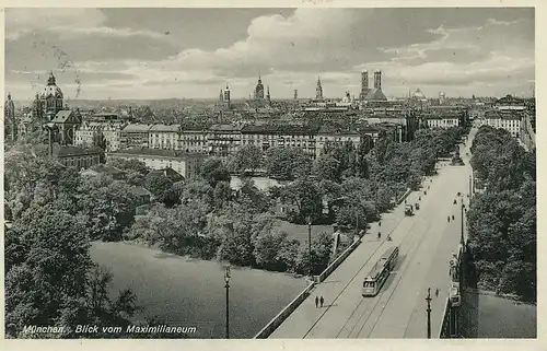 München Blick vom Maximilianeum gl1933 125.574