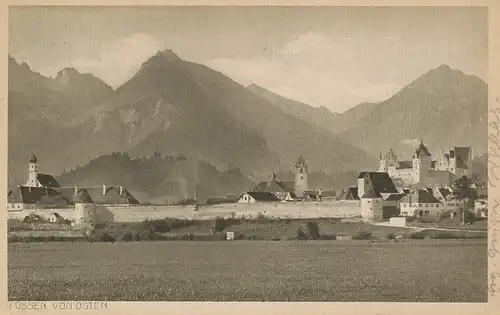 Füssen Panorama von Osten gl1926 123.352