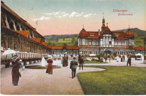 Salzungen Gradierwerk Promenade gl1919 B6201