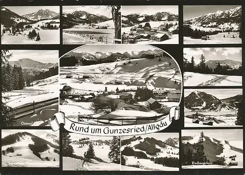 Gunzesried Teilansichten Panorama glca.1960 126.376