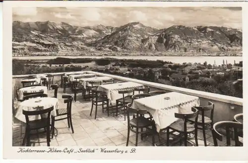 Wasserburg a.B. Hochterrasse Café Seeblick ngl B7559