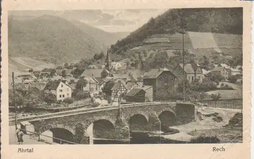 Rech im Ahrtal Brücke mit Panorama gl1933 99.549