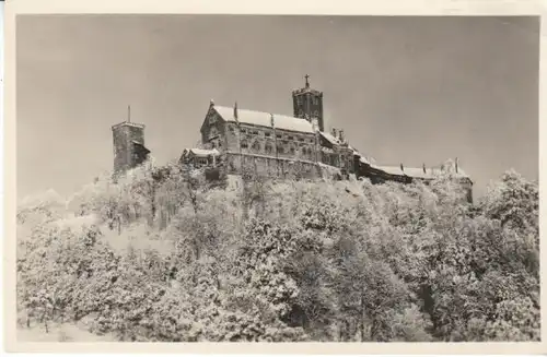 Eisenach Wartburg im Rauhreif ngl B6875