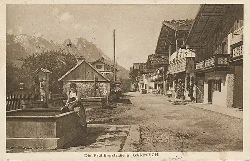 Garmisch Frühlingstraße gl1921 128.162