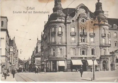 Erfurt Erfurter Hof mit Bahnhofsplatz gl1910 B6651