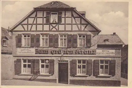 Rüdesheim Gasthaus Zum grünen Kranz gl1933 95.209