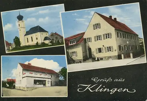 Klingen bei Aichach 3 Teilansichten ngl 122.814