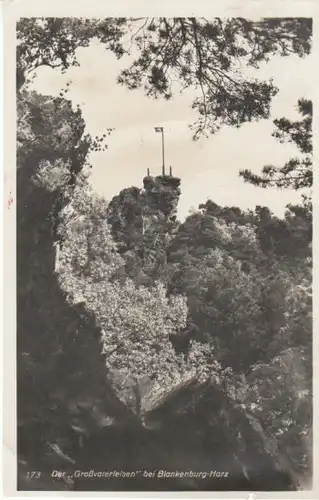 'Großvaterfelsen' bei Blankenburg/Harz gl1929 B7856