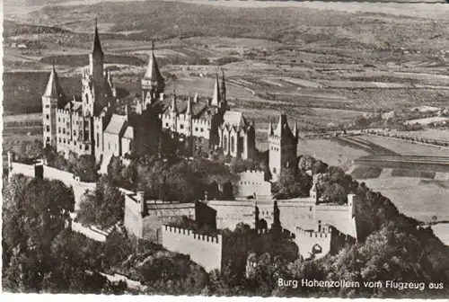 Burg Hohenzollern vom Flugzeug aus gl1959? B8135